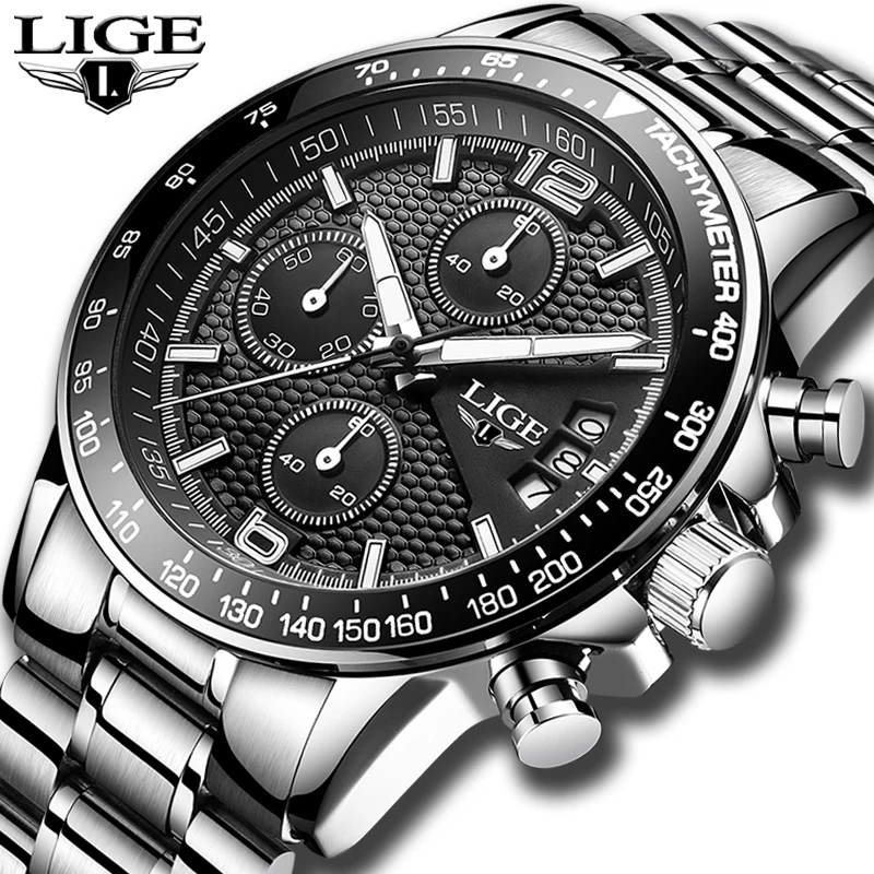 Reloj Hombre LIGE для мужчин s часы лучший бренд класса люкс военные спортивные