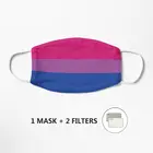 Бисексуальный Прайд Bi флаг Цвета ЛГБТ маска Регулируемая защита маска унисекс смываемая маска Mascarilla reutilizable