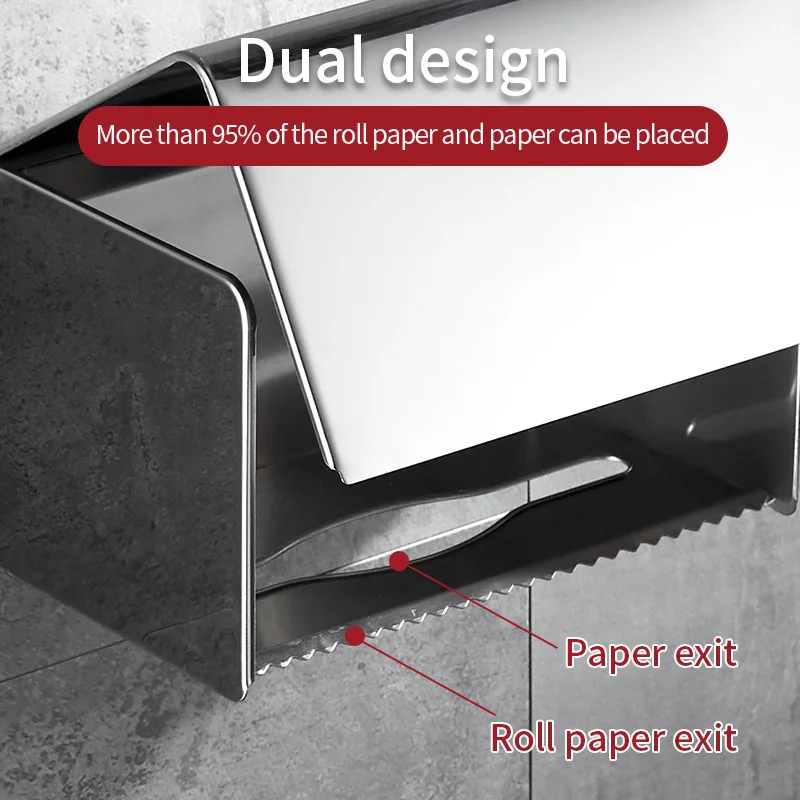 Держатель для бумаги современное крепление на стену рулон 304 нержавеющая сталь