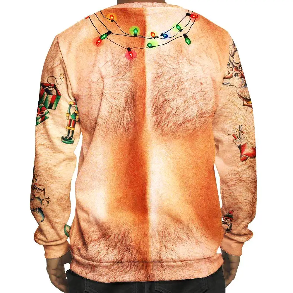 

Pop Women Men T-shirt 3D Printed Christmas Style Long Sleeve Round Collar Fashion Clothing Pop 88