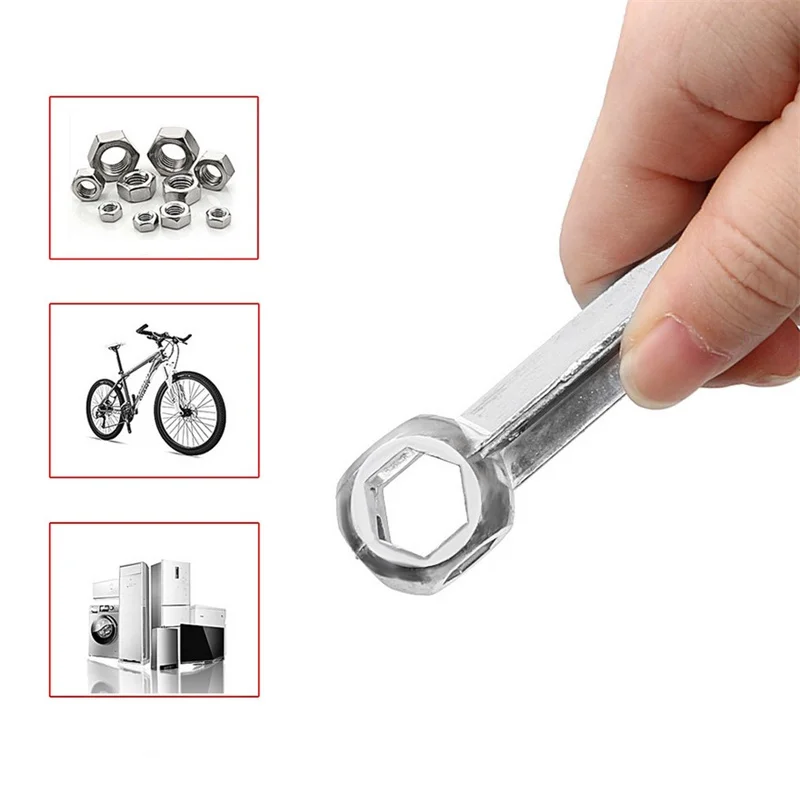 

Bicycle Mini Pocket Hexagon Wrench Spanner Multi Repair Tool Multipurpose Keychain Scooter Garage Gadget