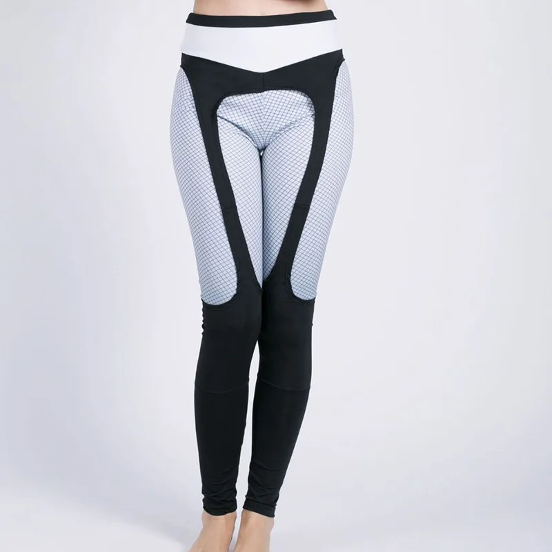 

Yoga leggings Compression Piecing Printed Fitness Tights Sport Pants for Women TC21