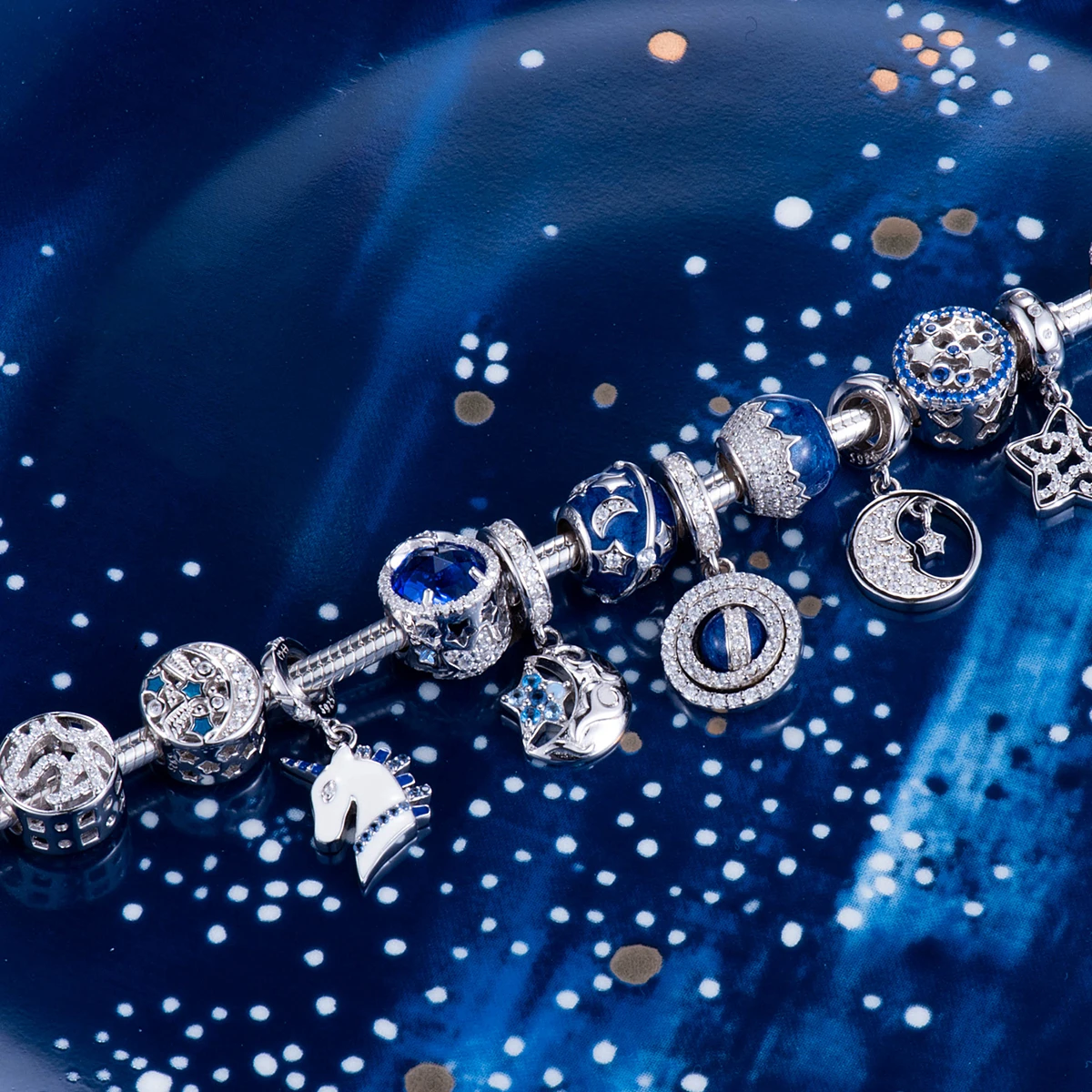 Видео! Шармы подвески из серебра 925 пробы в виде тропической рыбы и растений|charm