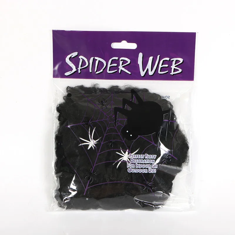 

Halloween Stretch Spider Webs Indoor & Outdoor Spooky Cobweb for Ghost Party Doorway Livingroom Decoration Supplies