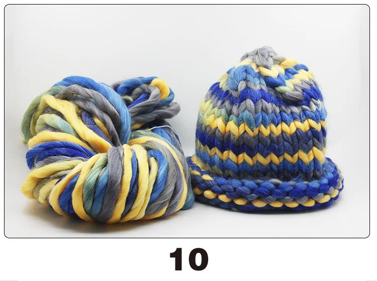 Толстый вязаный шерстяной шарф 250 г супермягкий сделай сам цветной головной убор