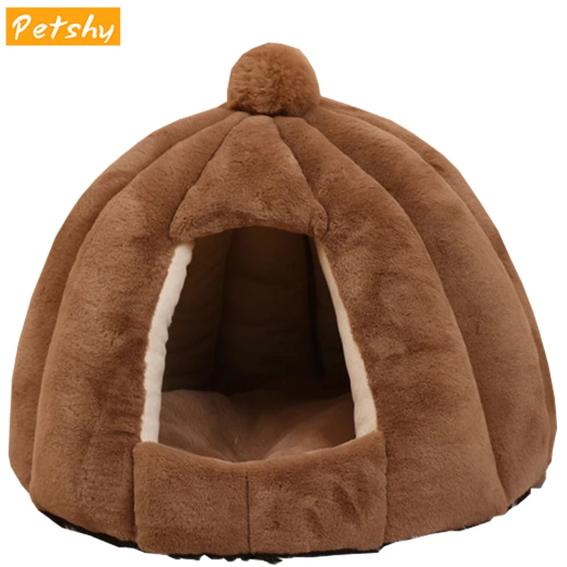 Petshy плюшевые теплые гнездо для домашних животных диван кровать собаки кошка