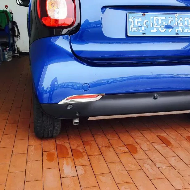 Для Benz Smart Fortwo 2014 2015 2016 2017 ABS Chrome лампа заднего противотуманного фонаря Обложка
