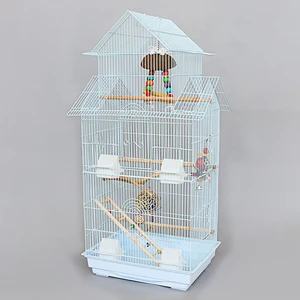 Luxury Stainless Steel Bird Cage White Large Aviary Bird Parrot Cage Budgie Nest Pet Bird Cage Jaula Loro Pets Supplies