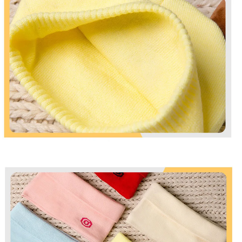 Детские Рождественские вязаные мягкие шапки для мальчиков и девочек + шарф