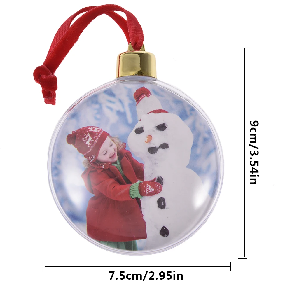 

DIY Transparent Photo Five-star Ball Christmas Decoration Valentine's Day Gift Supplies For Christmas Tree Hanging Decorations