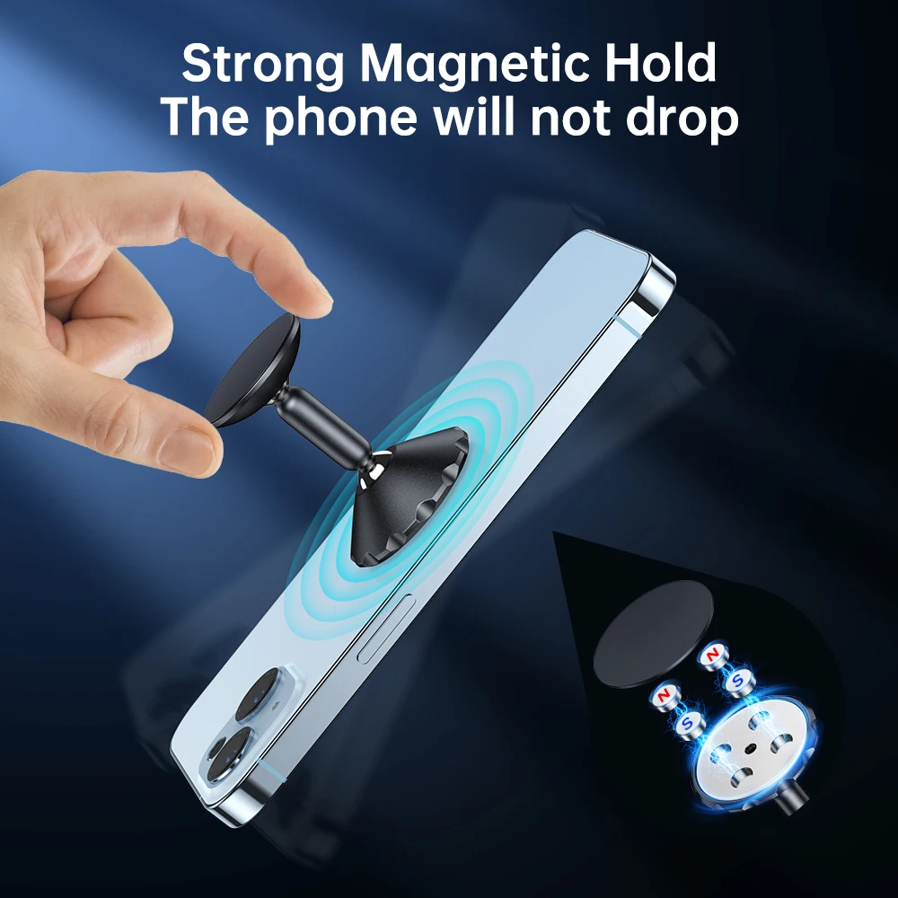 Magnetic Car Phone Holder Magnet Mount Mobile Cell Phone Stand Telefon GPS Support For iPhone Xiaomi MI Huawei Samsung LG