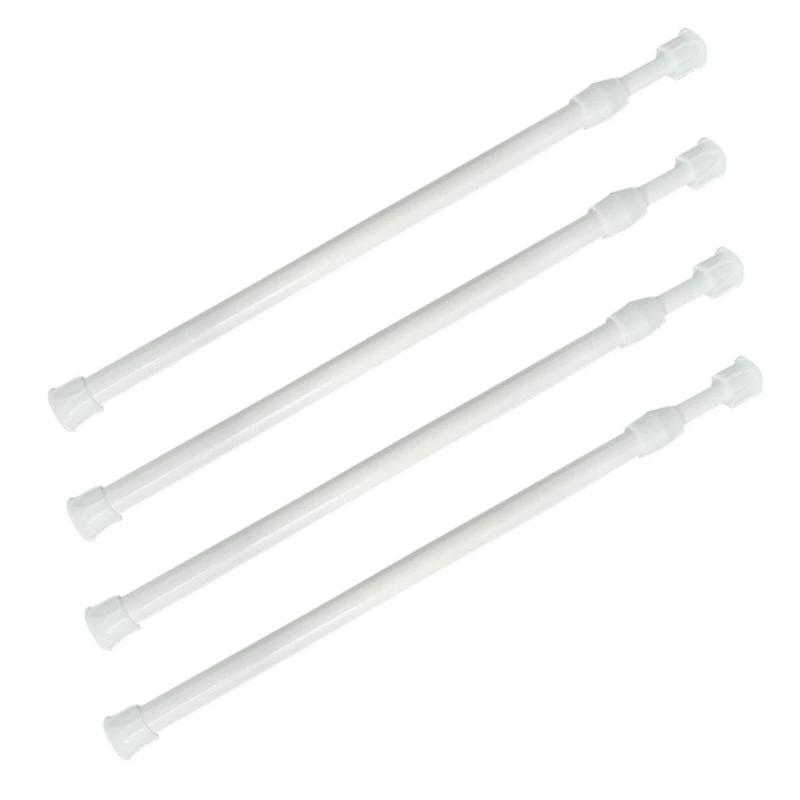 

4Pcs/Set Japanese Window Door Curtain Adjustable Tension Rods Cupboard Shower Curtains Security Bars Locks for Kitchen W3JE