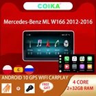 Автомобильный мультимедийный плеер, сенсорный экран 9,33 дюйма IPS, Android 10,0, для Mercedes ML W166 GL X166 Google 2 + 32 Гб WIFI Carplay GPS навигация радио