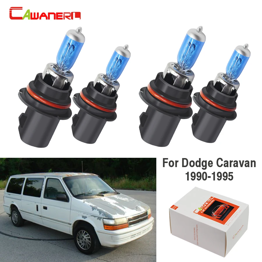 

Галогенная лампа Cawanerl, 4 шт., 9004, 9007, 100 Вт, 4300K, 12 В, автомобисветильник фара, верхсветильник свет, Ближний/Дальний свет, для Dodge Caravan 3-Door 1990-1995