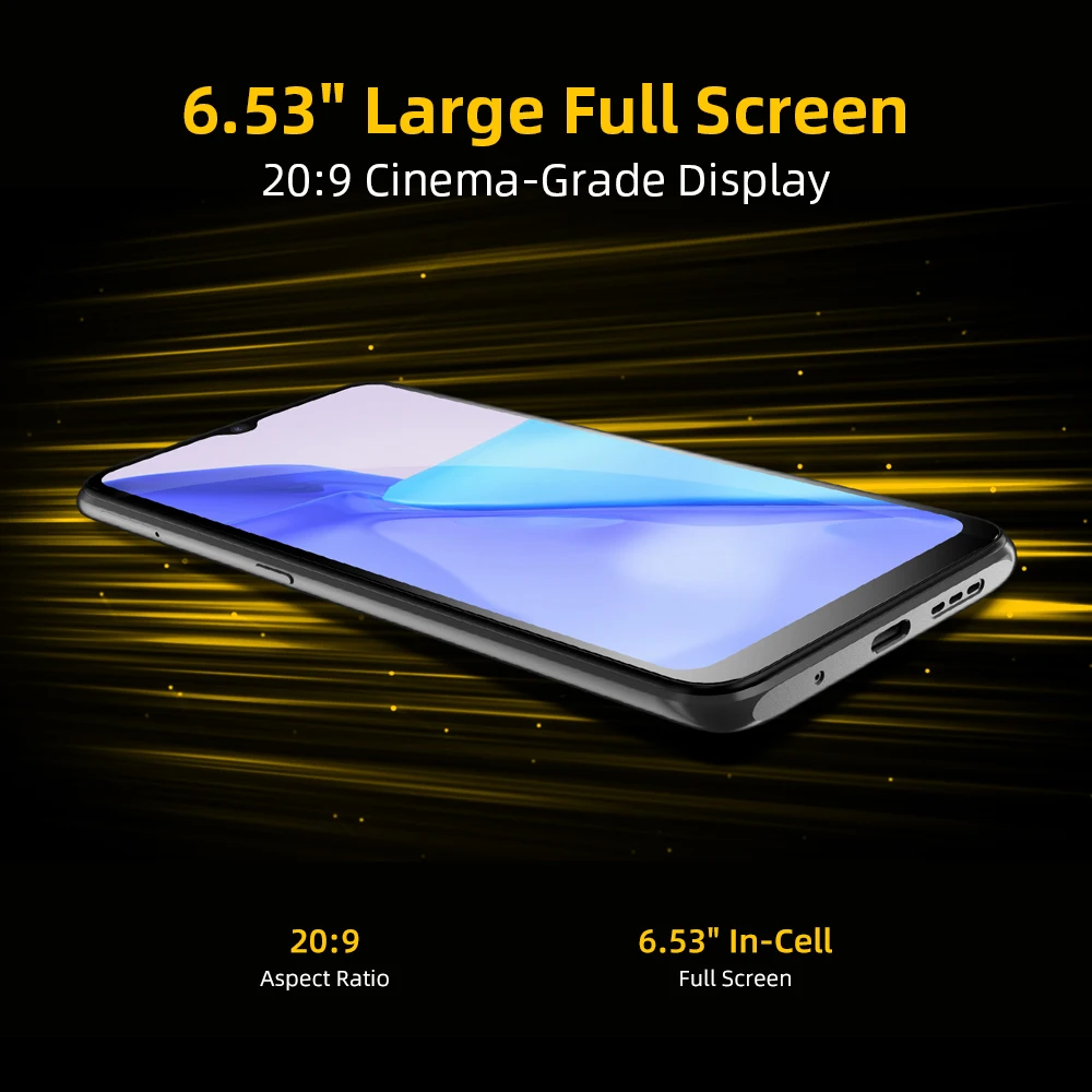 UMIDIGI Power 5 Global Version Smartphone Android 11 4GB 128GB Helio G25 16MP AI Triple Camera 6150mAh 6.53'' HD+ Full Screen |