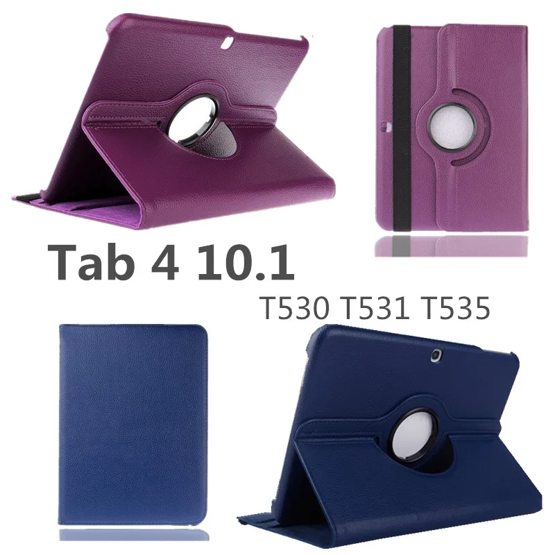 Чехол для Samsung Galaxy Tab 4 10,1 T530/T531/T535 чехол для планшета из искусственной кожи смарт-чехол с подставкой 360 Вращающийся чехол для планшета+ ручка