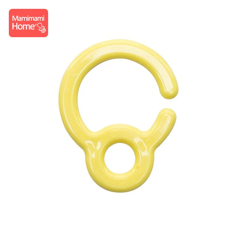 Yellow hook Mamihome 5 шт. белые пластиковые кольца для детских колясок, игрушки, крючок для пустышки, пластиковые Diy зажимы для пустышки, Детские подвески, Детские Прорезыватели - Цвет: Yellow hook