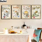 5D сделай сам, алмазная живопись, кухня, Винтаж, кофе, Париж, Лондон, коллекция, постеры, Алмазная мозаика, квадратнаякруглая Алмазная вышивка