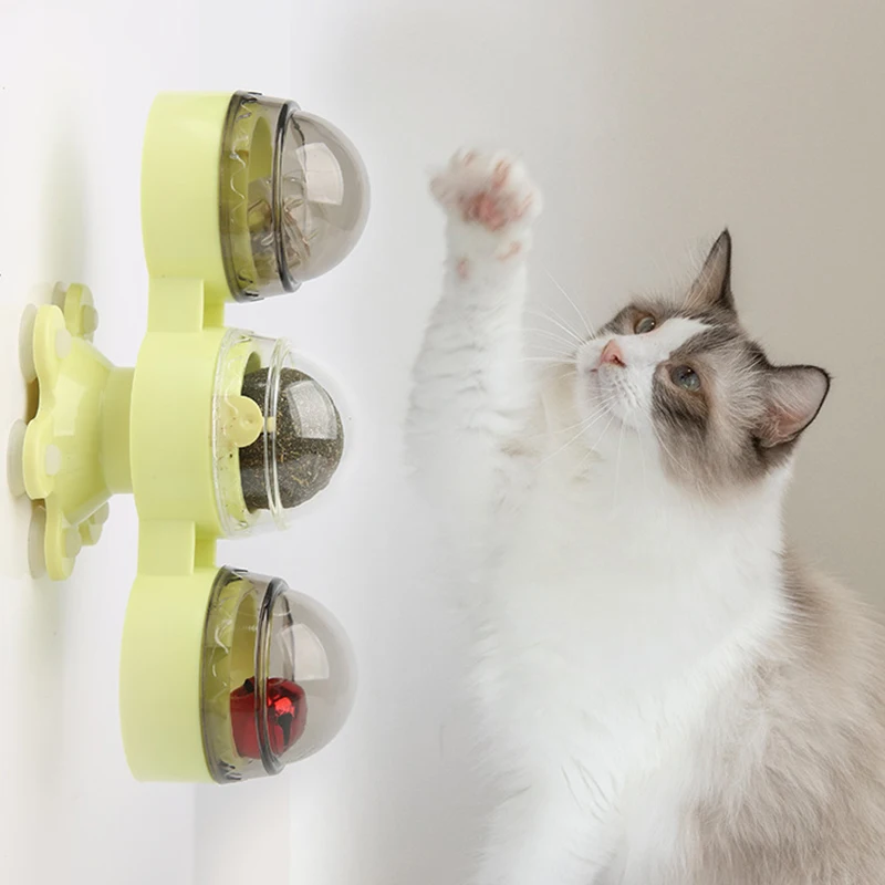 Домашнее животное кошка ветряная мельница вращающиеся Cat игрушечная кошачья