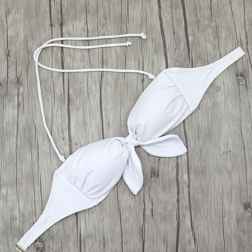 Женский леопардовый принт бикини с бантом топы Сексуальная купальная пляжная