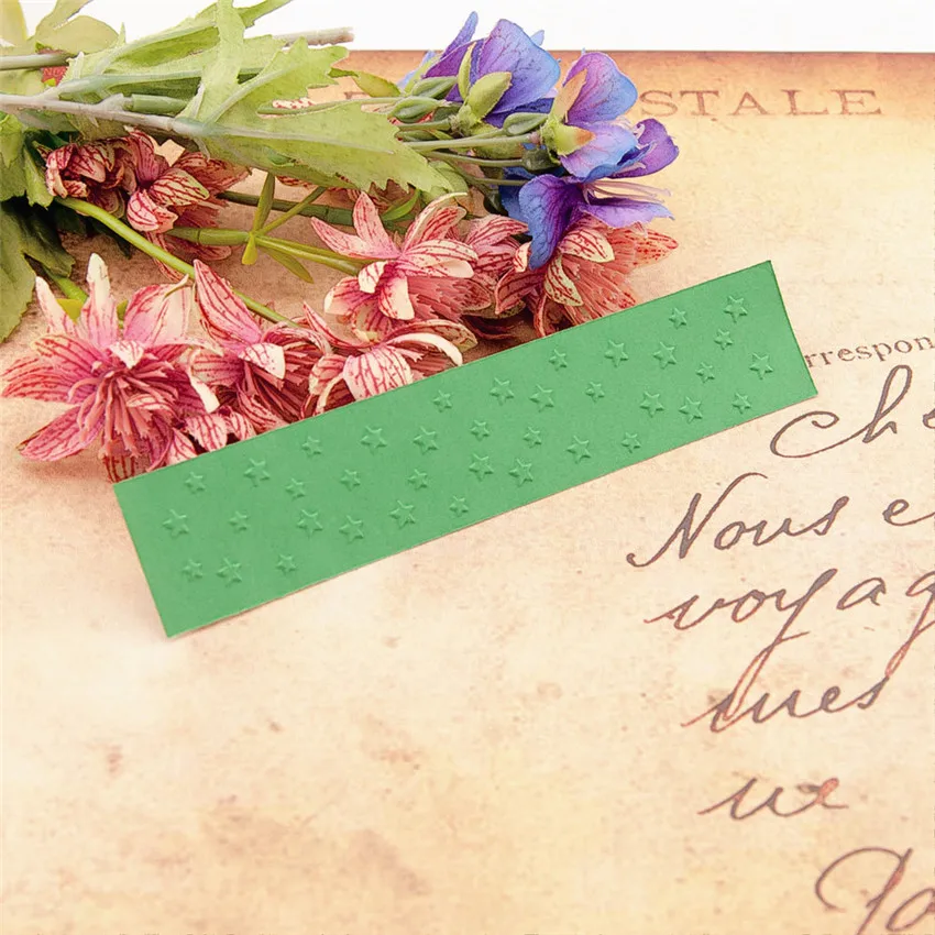 15x3 см небесно Звездные папки для тиснения пластик скрапбукинга DIY шаблон помадка