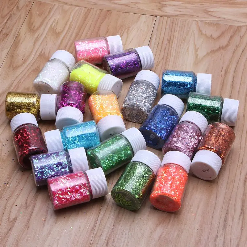 

20 Colors 10g Resin Casting Mold Glitters Sequains Pigment Large Kit Jewelry Handmade DIY decorate epoxy resin crafts
