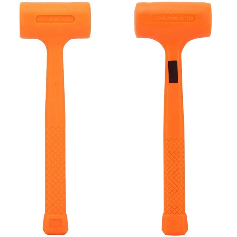 

2022 New Unicast Mallet with Non-Marring Rubber Coating for Home Interior Decoration 0.5/1LB Non-elastic Dead Blow Hammer