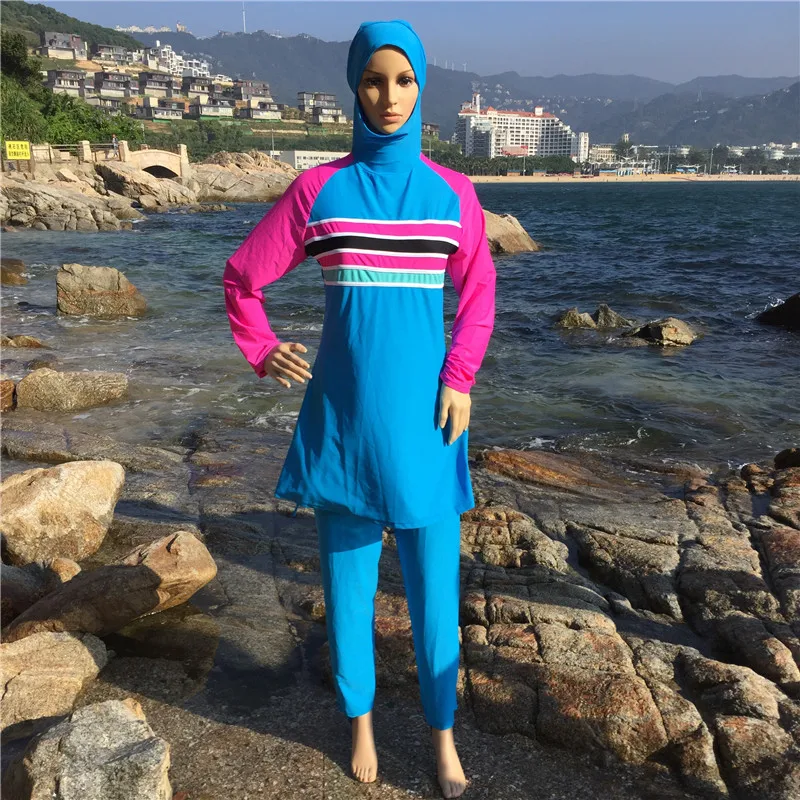 Мусульманский купальник женский консервативный купальный костюм с полным