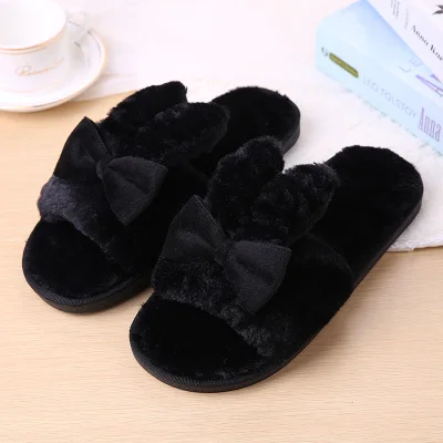 style 3 black Женские тапочки и тапочки; сезон осень; Новинка года; стильная одежда в Корейском стиле; модные домашние тапочки из хлопка с нескользящей толстой подошвой - Цвет: style 3 black