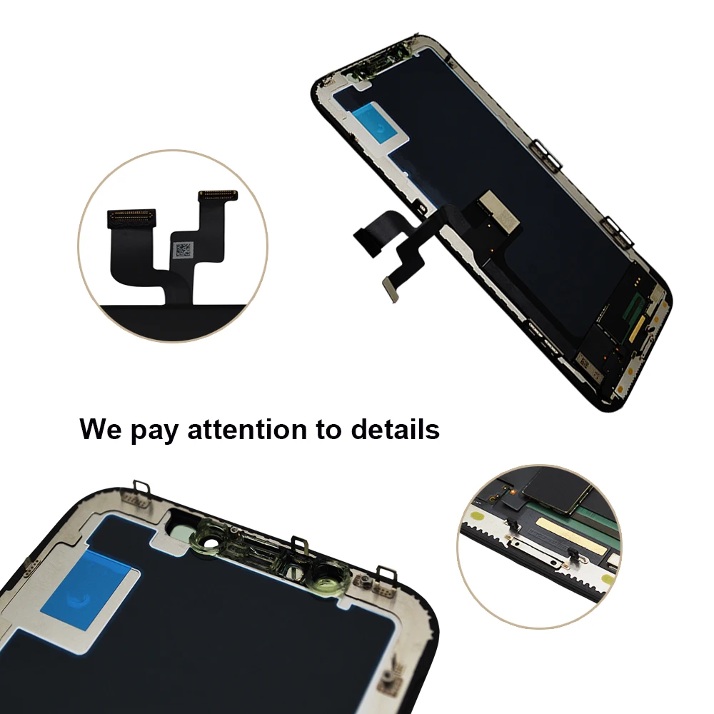 ЖК-дисплей для iPhone X 11 XR XS MAX сменный OLED-дисплей с 3D сенсорным экраном True Tone без