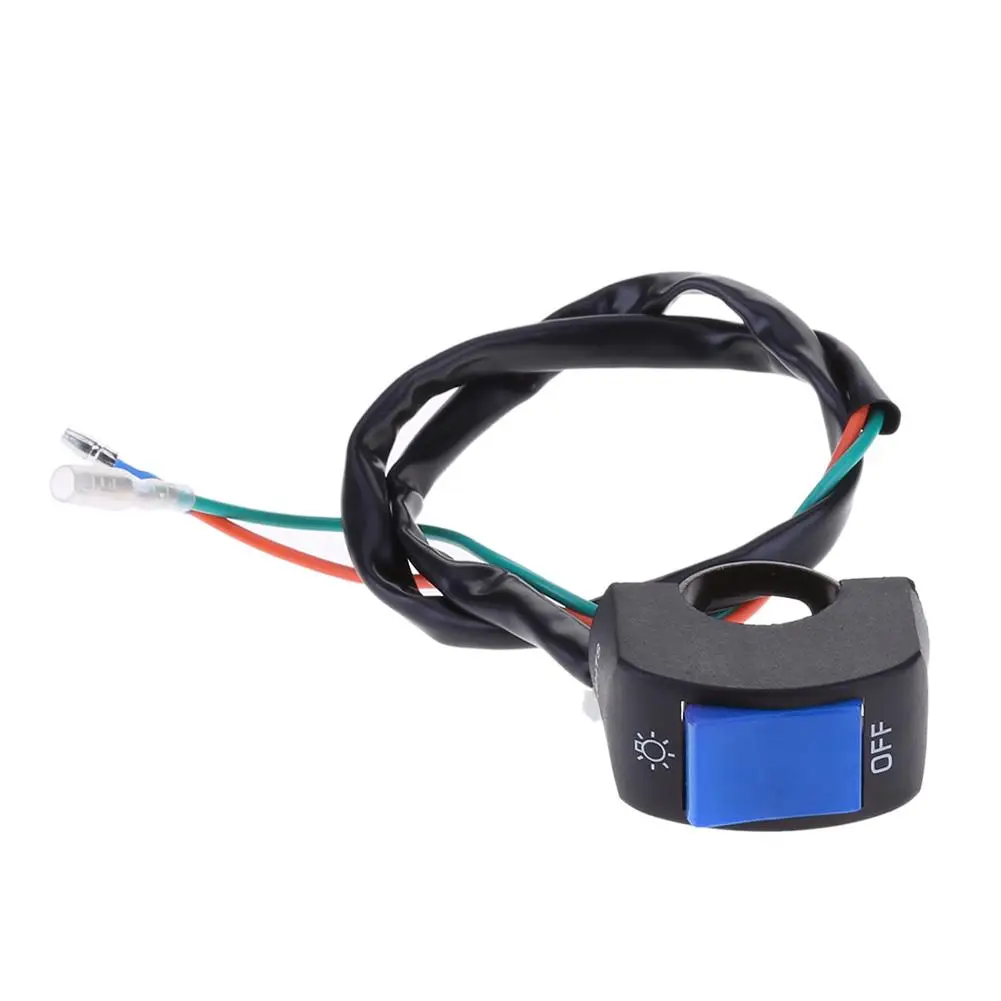 12V 7/8in Universal Motorcycle Handlebar Fog Light On/Off Switch Electronic Bike Scooter Motorbike for LED Headlight | Автомобили и