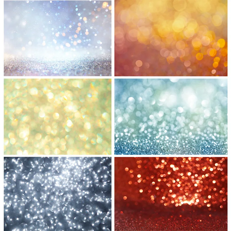 

SHUOZHIKE Art Fabric Photography Backdrops Prop Glitter Facula Light Spot Theme Photography Background 21318TTU-12