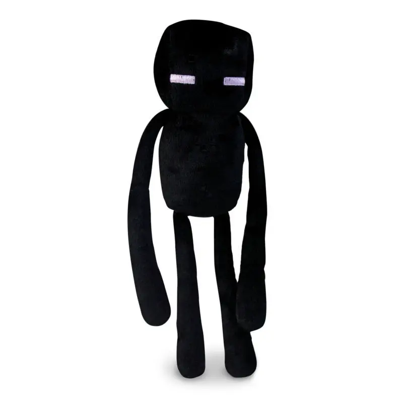 Enderman Игра Плюшевые криперы Скелет волк Стива корова привидение, паук летучая мышь плюшевые детские игрушки рождественские подарки - Цвет: Enderman