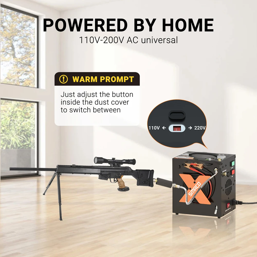 Воздушный компрессор SMACO PCP бак для Акваланга высокого давления пейнтбола