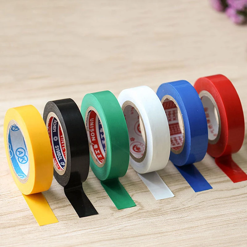 

10M/15M Wire Flame Retardant Electrical Insulation Tape 600V High Voltage PVC Tape Waterproof Self-adhesive Electrician Tape