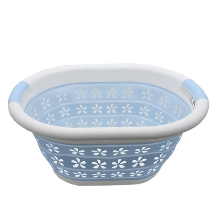 

Amazon TPR Plastic Laundry Basket Car Storage Toy Foldable Laundry Bathroom Storage Basket Dirty Clothes Basket