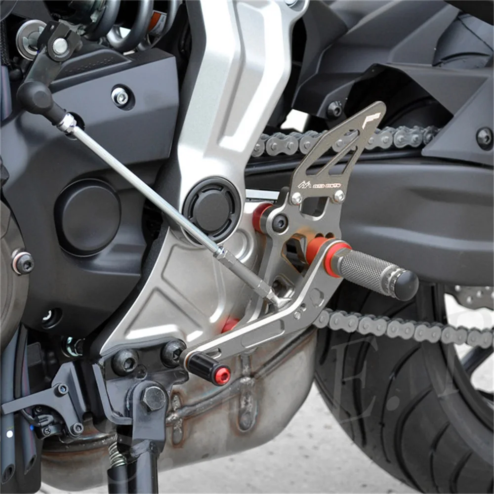 ЧПУ Регулируемая подножки сзади набор для Yamaha FZ07 MT07 FZ-07 MT-07 2014 2015 2016 2017 2018 2019 2020 |