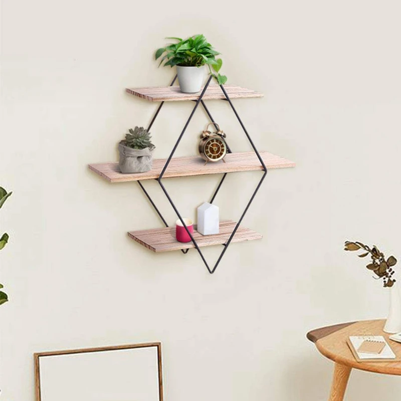 Антикварные деревянные настенные плавающие стеллажи для хранения стенд полка