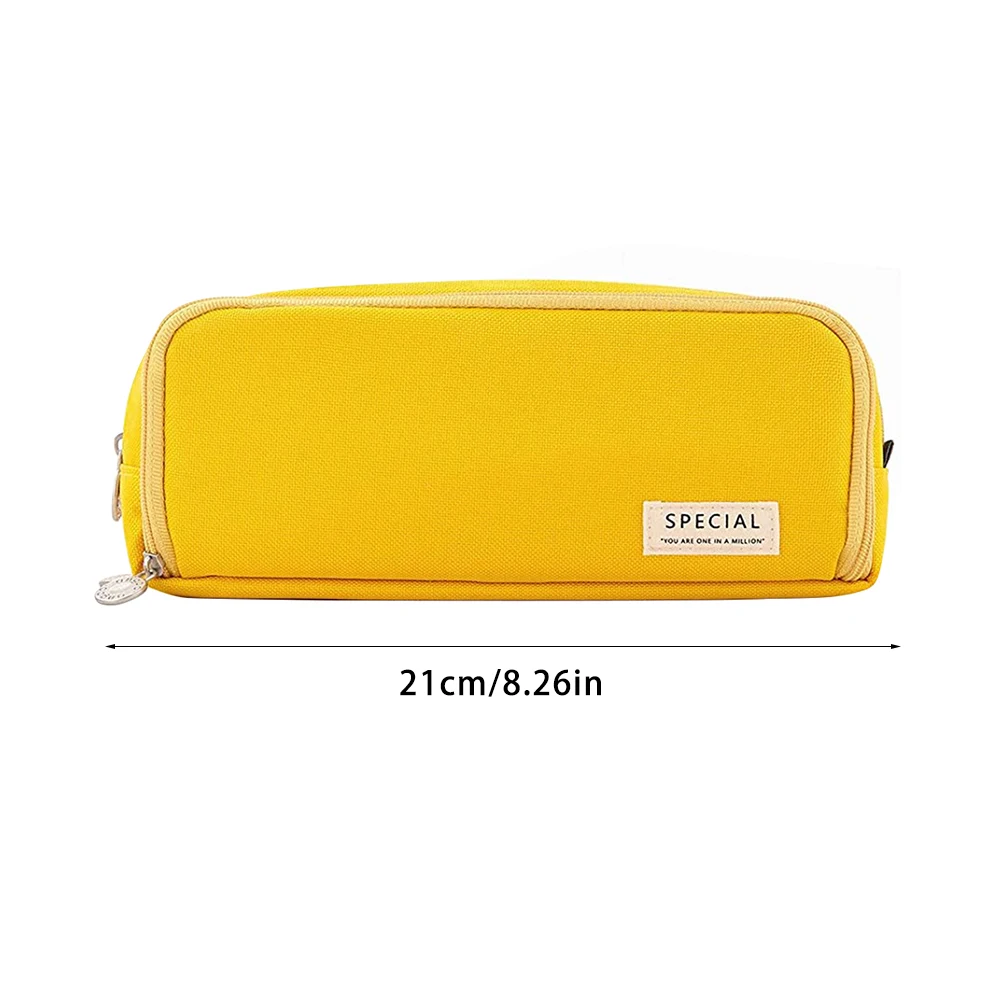 

Pencil Case Multifunction Oxford Cloth 3 Compartments Pen Pouch With Zipper Big Storage Marker Bag Gift For Students Stationery