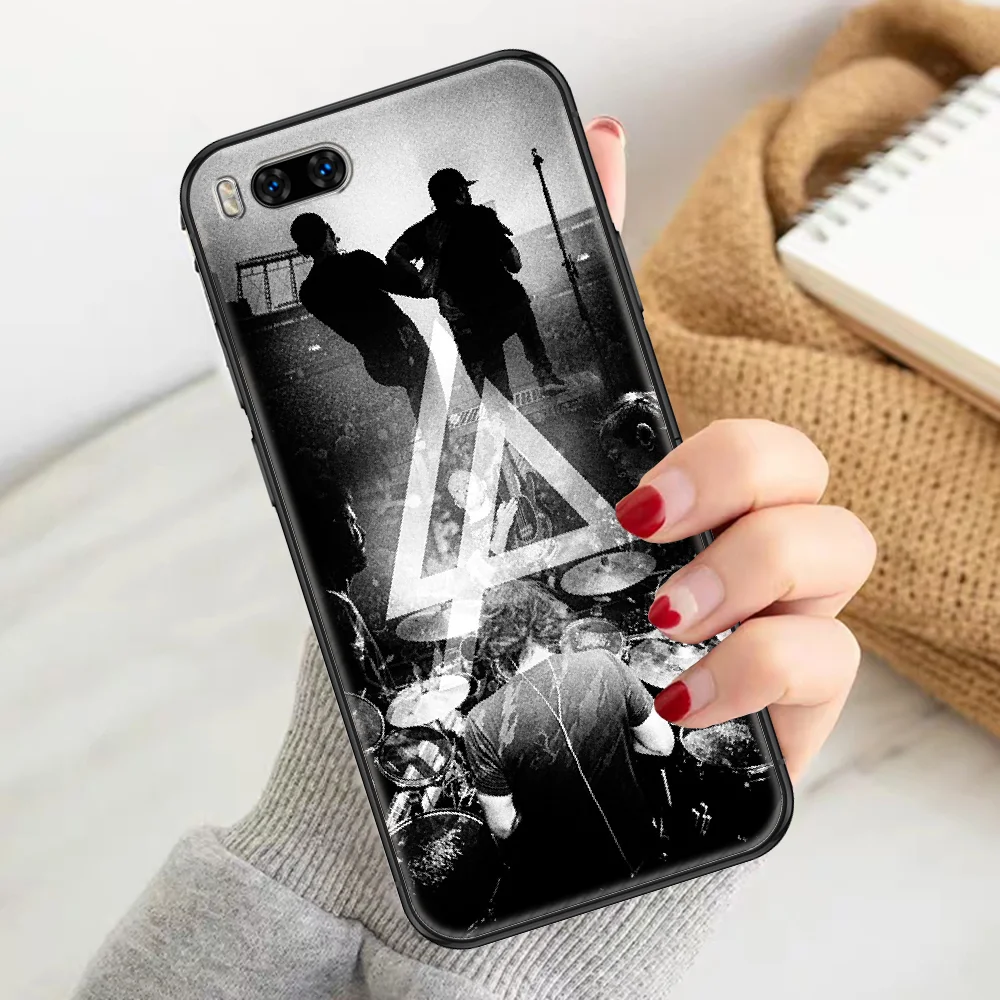 

band linkin rock Phone case For Xiaomi Mi Max Note 3 A2 A3 8 9 9T 10 Lite Pro Ultra black soft waterproof art funda silicone