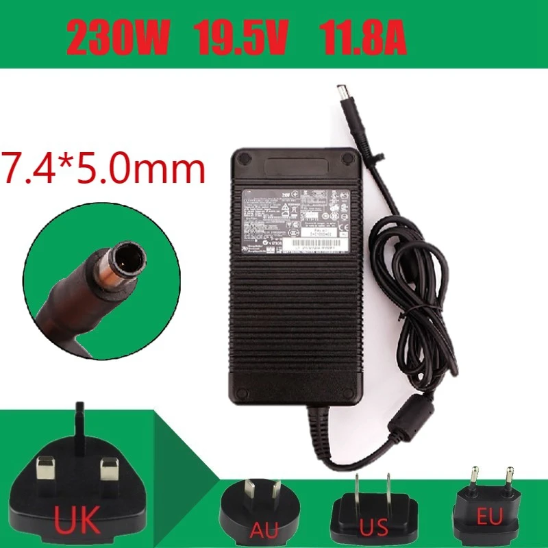 19 5 V 11.8A 230 Вт 7 4*5 0 мм Новый оригинальный ноутбук для HP 8460W 8560W 8570W 8740W HSTNN LA12 PA 1231