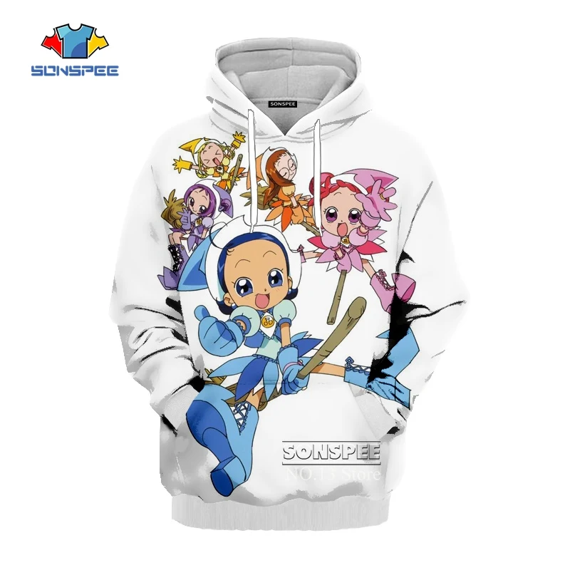 SONSPEE Ojamajo Doremi Harajuku унисекс для мужчин и женщин 3D одежда Толстовки с капюшоном