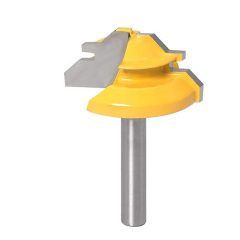 

3Pcs 6mm Shank Tongue & Groove Joint Assembly Router Bit 45 Degree Lock Miter Router Set Stock Wood Cutting Bit