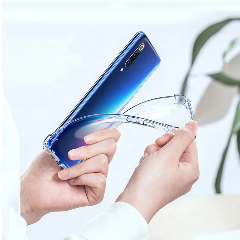 Мягкий ТПУ силиконовый прозрачный чехол для xiaomi mi 8 9 se задняя прозрачная оболочка