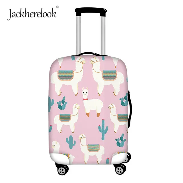 Jackhereluk чемодан из альпаки и ламы, чехол, сумка, милый дизайн Alpacasso, пылезащитные мешки для багажа, модные дорожные аксессуары, чехол - Цвет: HX1001