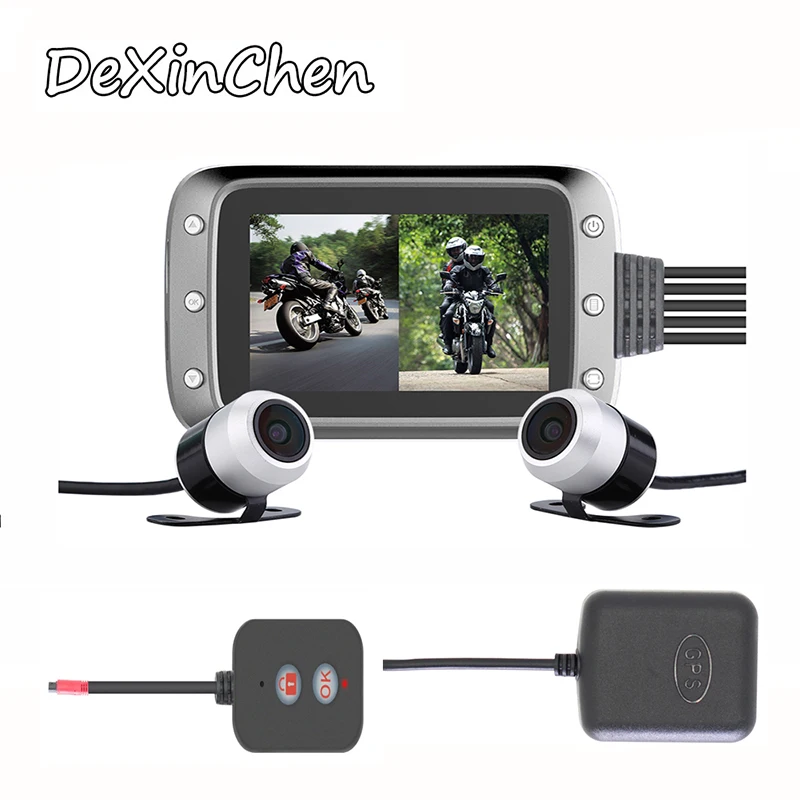 Водонепроницаемый G sensor Видеорегистраторы для мотоциклов HD мотоцикл Камера Dash Cam
