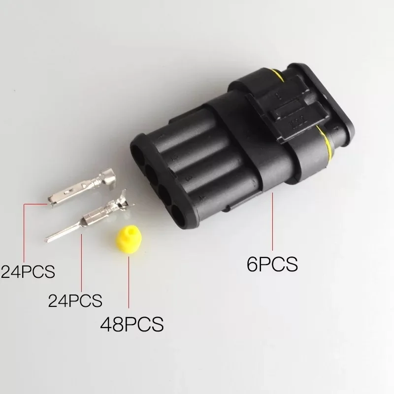 300pcs 1p 2p 3p 4p 1.5 Male and Female Plug Super Seal Waterproof Electrical Wire Connector for Car | Обустройство дома
