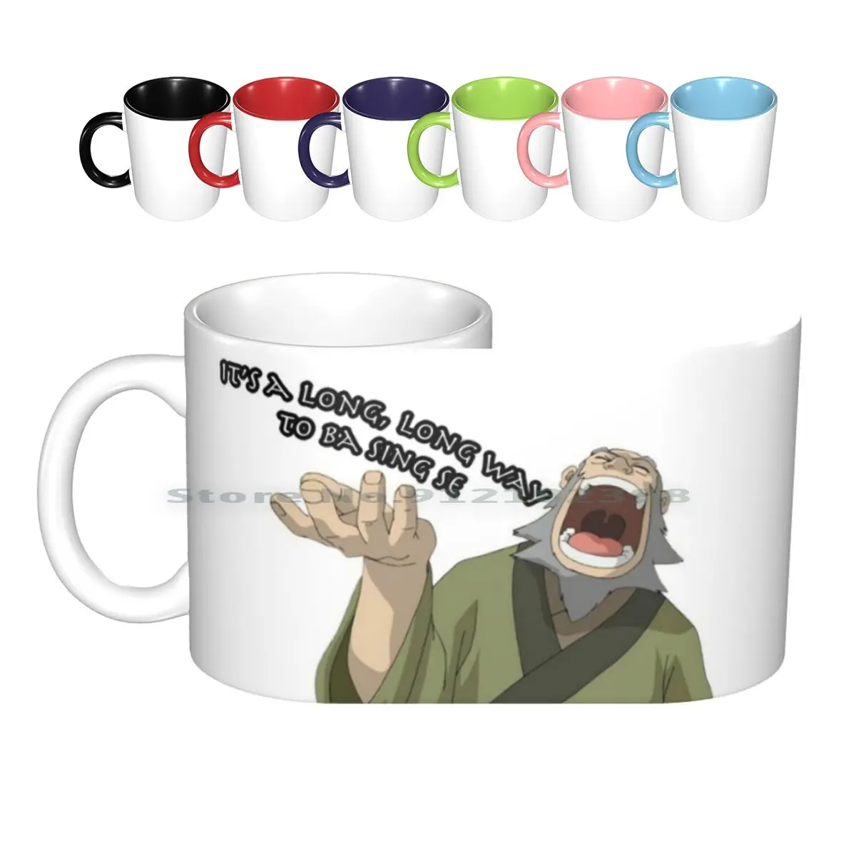 

Uncle Iroh Sings It's A Long , Long Way To Ba Sing Se Ceramic Mugs Coffee Cups Milk Tea Mug Iroh Uncle Iroh Iroh Smiling Uncle
