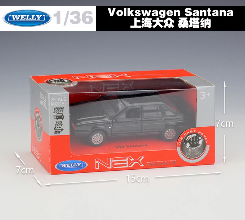 WELLY литый под давлением автомобиль в масштабе 1:36 классический Volkswagen Модель