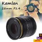 Kamlan 28 мм f1.4 Широкий формат APS-C объектив с широкой диафрагмой и ручной фокусировкой Для беззеркальных камер